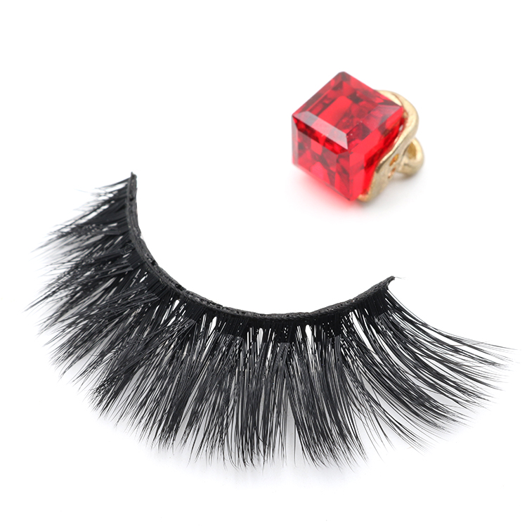 Lashes wholesaler provide 3D silk false eye lashes with custom packaging